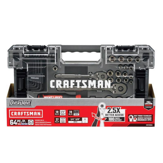 Craftsman Overdrive Mechanics Tool Set, 64 Pieces