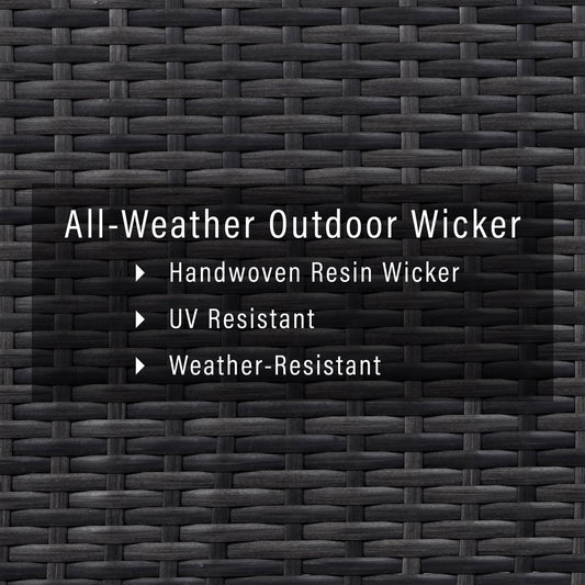 Crosley Brands Beaufort Outdoor Wicker Armchair Mist/Brown