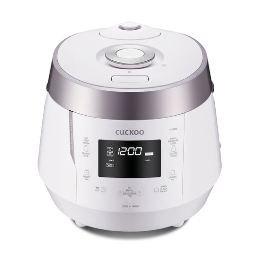 Cuckoo CRP-P1009SW 10-Cup (Uncooked) Heating Pressure Rice Cooker & Warmer with Nonstick Inner Pot