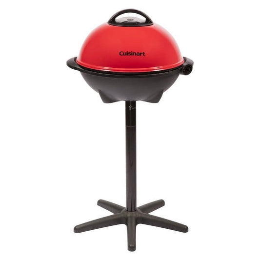 Cuisinart Indoor/Outdoor Electric Grill, 2-in-1 Portable BBQ with Non-Stick Cooking Surface, Electric Grill Outdoor with Adjustable Heat, Stand/Tabletop Options for Cookouts, Barbecues, Small Spaces