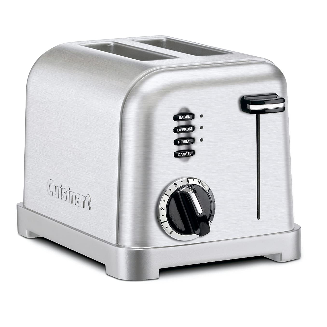 Cuisinart Metal Classic 2-Slice Toaster, 6 Settings, Brushed Stainless (CPT-160C)