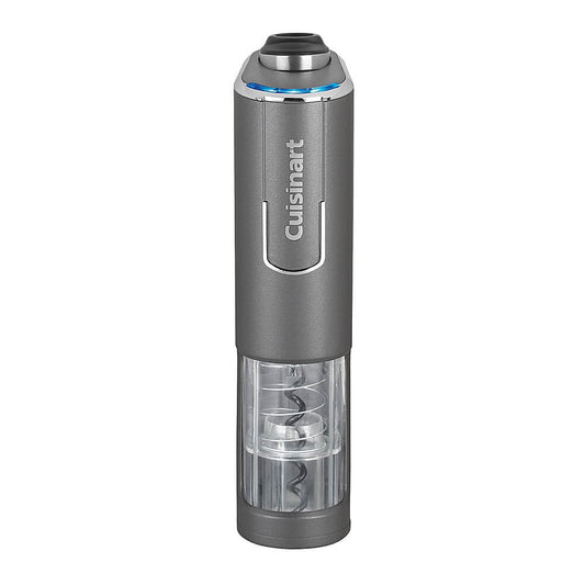 Cuisinart RWO-100 EvolutionX Cordless 4-in-1 Rechargeable Wine Bottle Opener, 1.96L x 3.5W x 8.14H, Gray/Black