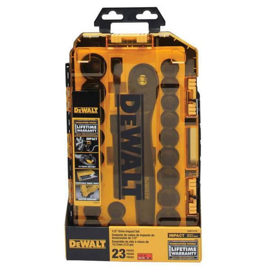 DEWALT 23-Piece 1/2  Drive Impact Socket Set