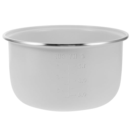 DRAFIDEEP 4-Pcs Rice Cooker Pot Replacement White Ceramic Glaze Space-saving Extended Lifespan Households