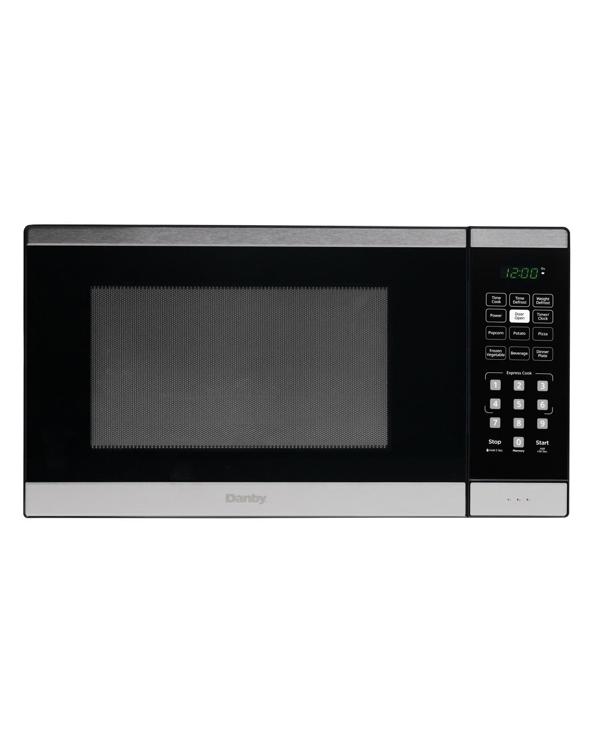 Danby 0.9 cu. ft. Countertop Microwave in Black and Stainless Steel (DBMW0925BBS)