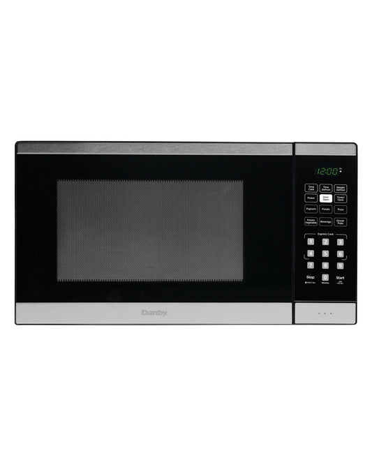 Danby 0.9 cu. ft. Countertop Microwave in Black and Stainless Steel (DBMW0925BBS)