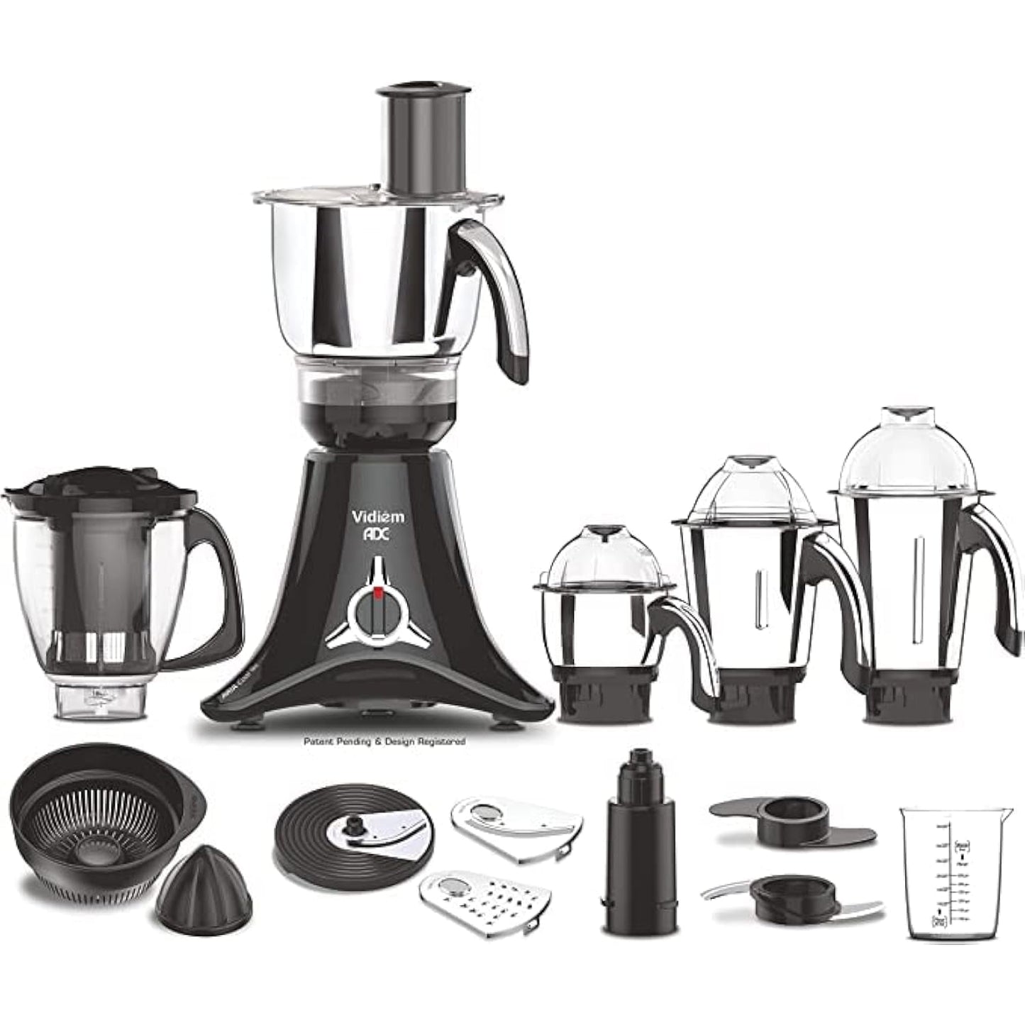 All Day Companion Mixer Grinder and Food Processor, slicing, grating, citrus juicing, chopping & kneading 750W 5 Jars Free Service Kit included with UL certified motor110 Volts