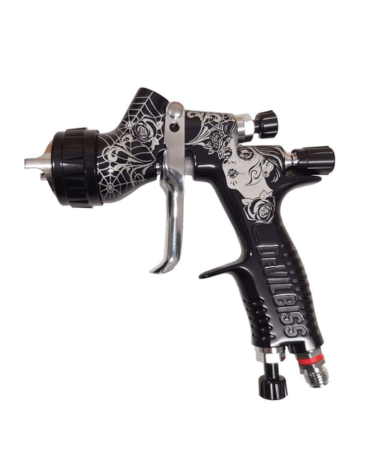 DeVilbiss GTI Pro Lite TE20 1.3mm Nozzle Professional Spray Gun, 600ml Cup