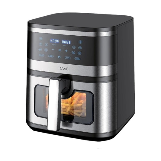 Digital Air Fryer, 8.5QT Capacity, 1500W, 10 Presets, Non-Stick Pot & Tray, Adjustable Timer & Temp Control