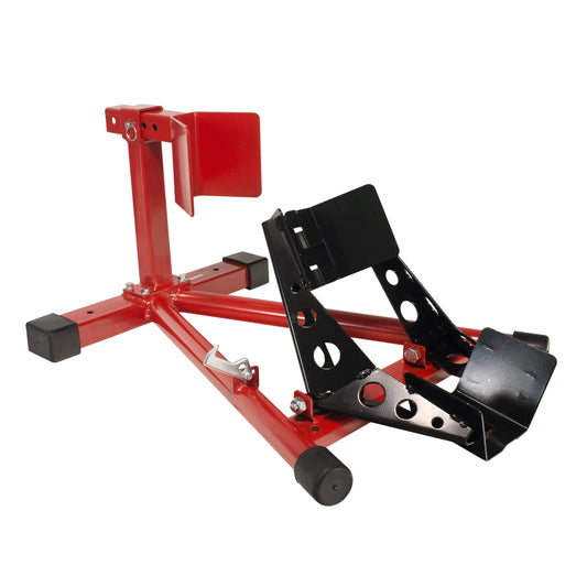 Dragway Tools Motorcycle Wheel Chock Locking & Adjusting Stand 16" - 21" Tire