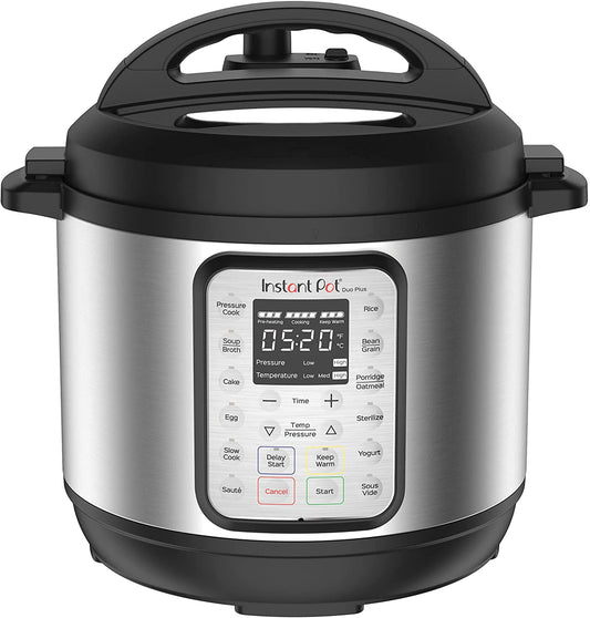 Duo Plus 9-in-1 Electric Pressure Cooker, Slow Cooker, Rice Cooker, Steamer, Sauté, Yogurt Maker, Warmer & Sterilizer, Includes App With Over 800 Recipes, Stainless Steel, 3 Quart