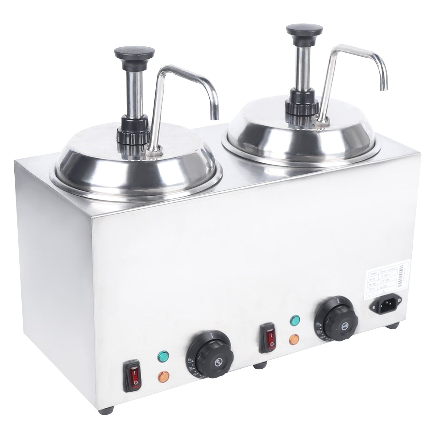 Dwellnix Sauce Caramel Melting Warmer Machine Commercial Hot Fudge Nacho Cheese Dispenser