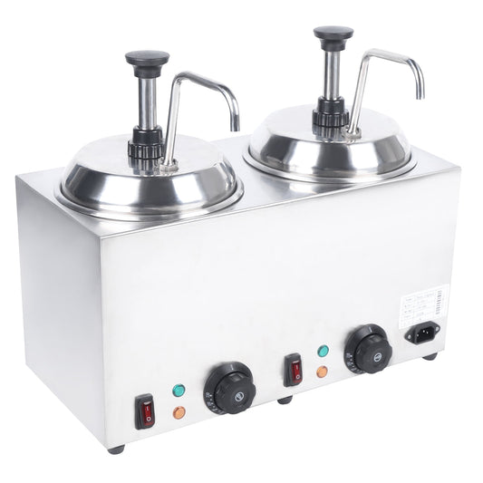 Dwellnix Sauce Caramel Melting Warmer Machine Commercial Hot Fudge Nacho Cheese Dispenser