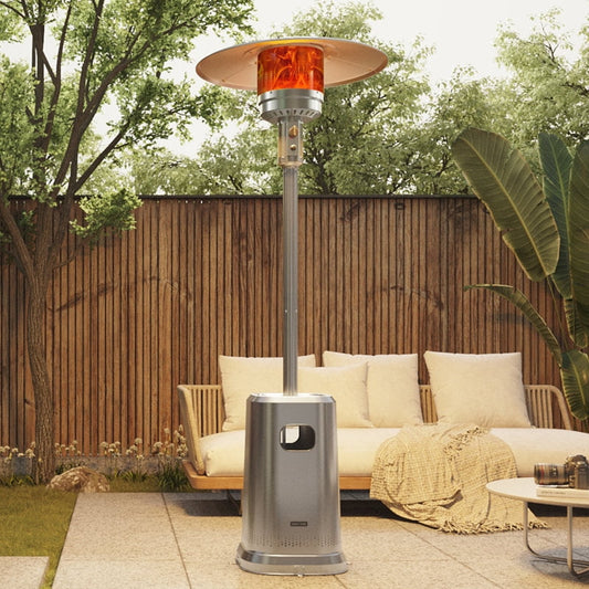 EAST OAK 50,000 BTU Patio Heater Outdoor Propane Heaters with Wheels Portable for Home Commercial Use, Square
