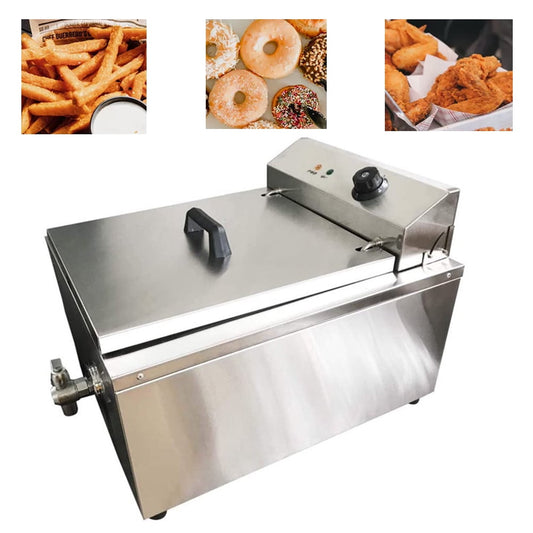 EQCOTWEA 2000W Electric Deep Fryer, Stainless Steel