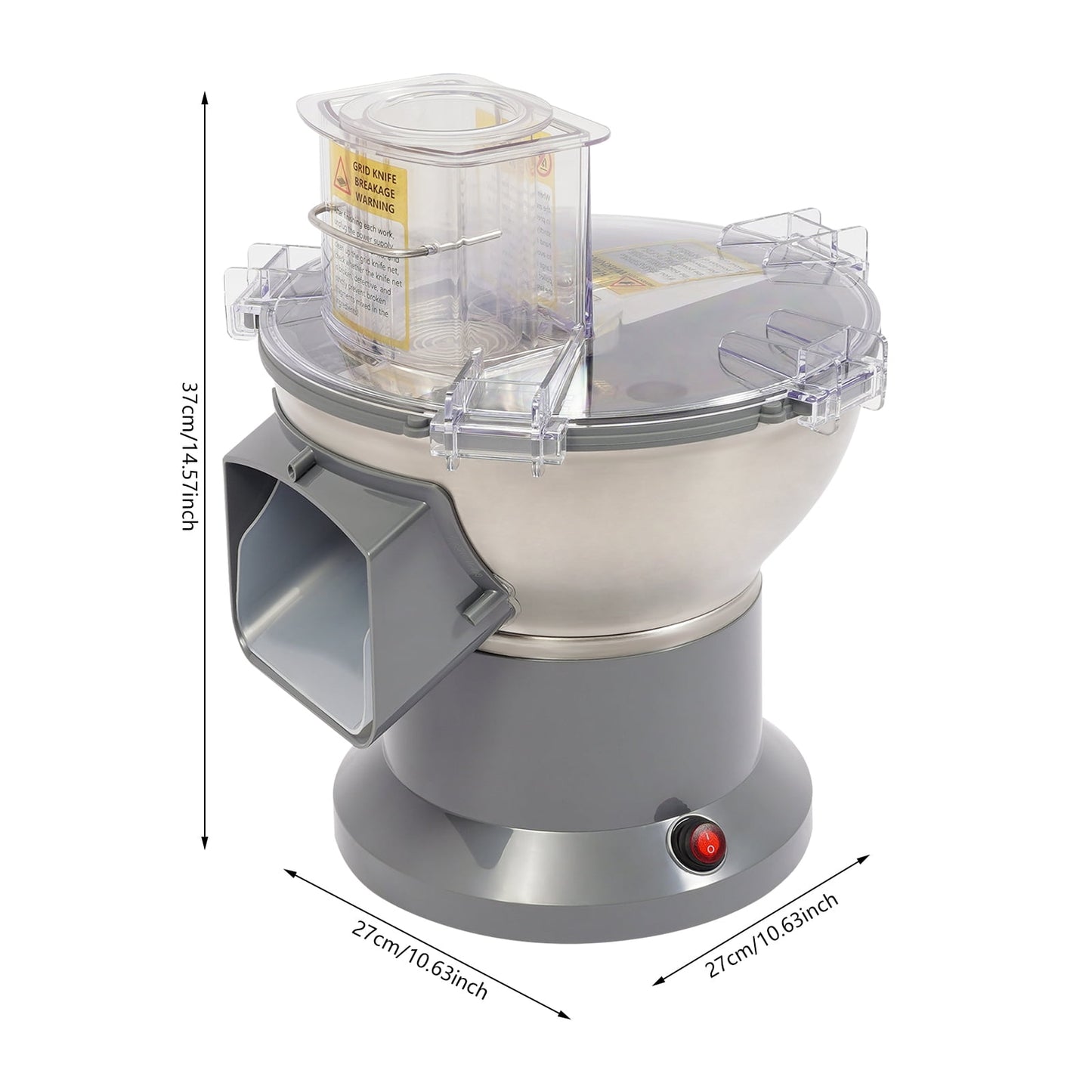 Electric 4-in-1 Vegetable Chopper, Multifunctional Vegetable Fruit Processor, Commercial Vegetable Dice Slice Shred Strip Cutter