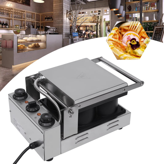 Electric Chest Shape Waffle Baker Breast Boob Waffle Machine Waffle Bowl Maker for Home&Commercial Use