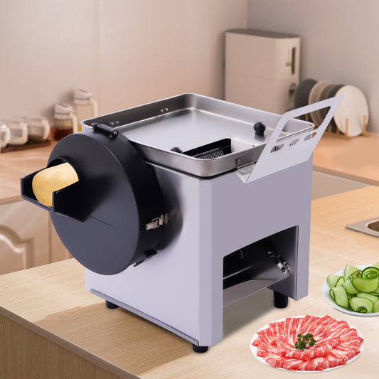 Electric Commercial Meat Cutting Cutter Machine Slicer Dicer 2.5mm Blade 200kg/h