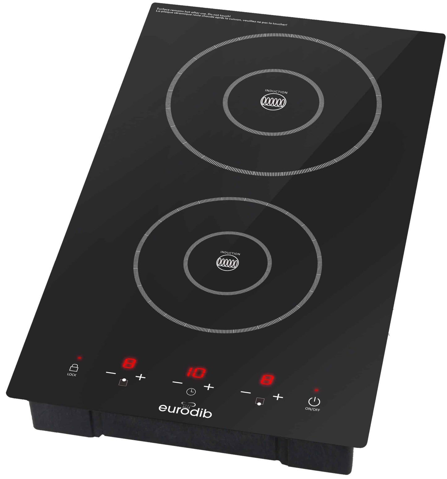 Eurodib - 3100 W Drop-In Induction Cooker with Double Burner - DDI3100