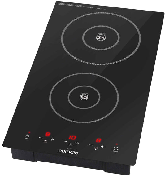Eurodib - 3100 W Drop-In Induction Cooker with Double Burner - DDI3100