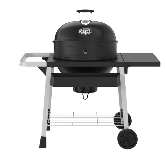 Expert Grill Kettle Cart with Pizza Accessories and Warming Rack