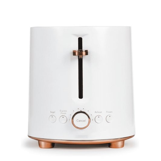 Express Finish 2-Slice Toaster | Extra-Wide Slots, Extra Lift for Waffles, Pastries, Texas Toast & More | 4 Pre-Set Functions, 8 Shade Options | Countertop Kitchen Essentials | Matte White