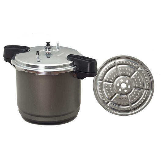 F0732-2 Pressure Canner and Cooker/Steamer, 12-Quart, Black by