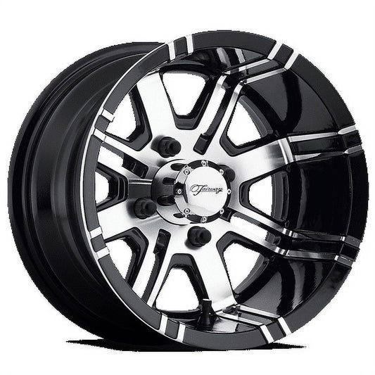 Fairway Alloys Aluminum Rim FA119 AGGRESSOR 12X7in Machined Gloss Black Finish, FA-119-M