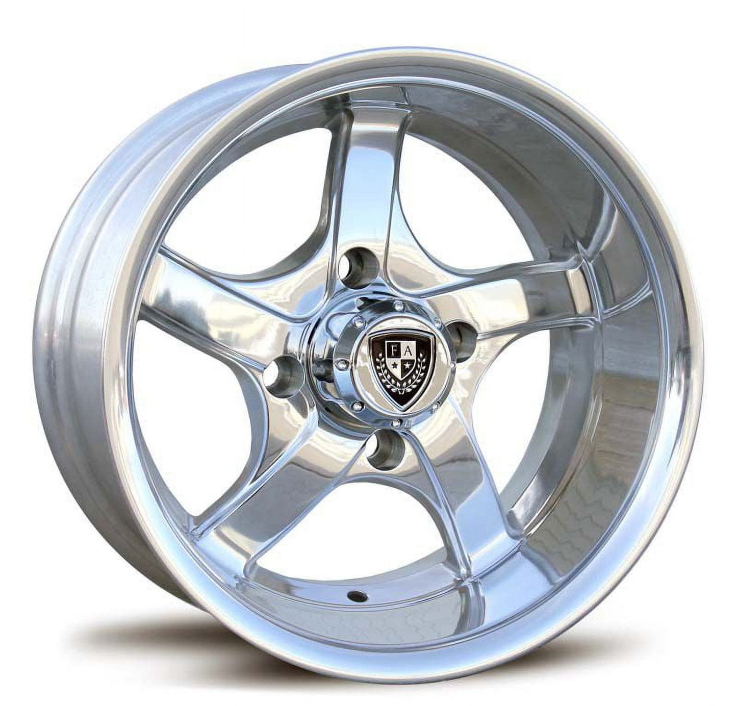 Fairway Alloys Aluminum Rim FA137 RALLYE 12X6in Hand Polished Finish, FA-137-P