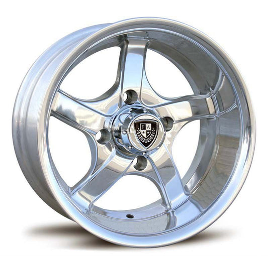 Fairway Alloys Aluminum Rim FA137 RALLYE 12X6in Hand Polished Finish, FA-137-P