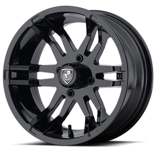 Fairway Alloys Aluminum Rim FA140 FLEX 14X6.5in Gloss Black Finish, FA-140-B