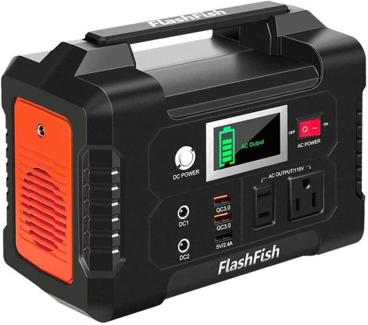 Flashfish 200W Portable Power Station, 40800mAh Solar Generator, Portable Generator for Camping Travel Emergency