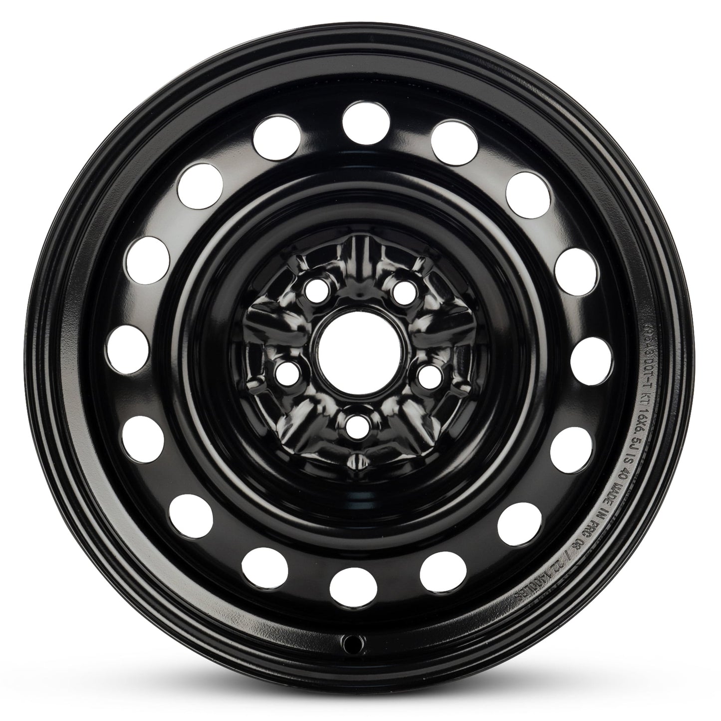 For 2003-2008 Pontiac Vibe 16 Inch Painted Black Rim - OE Direct Replacement - Road Ready Car Wheel