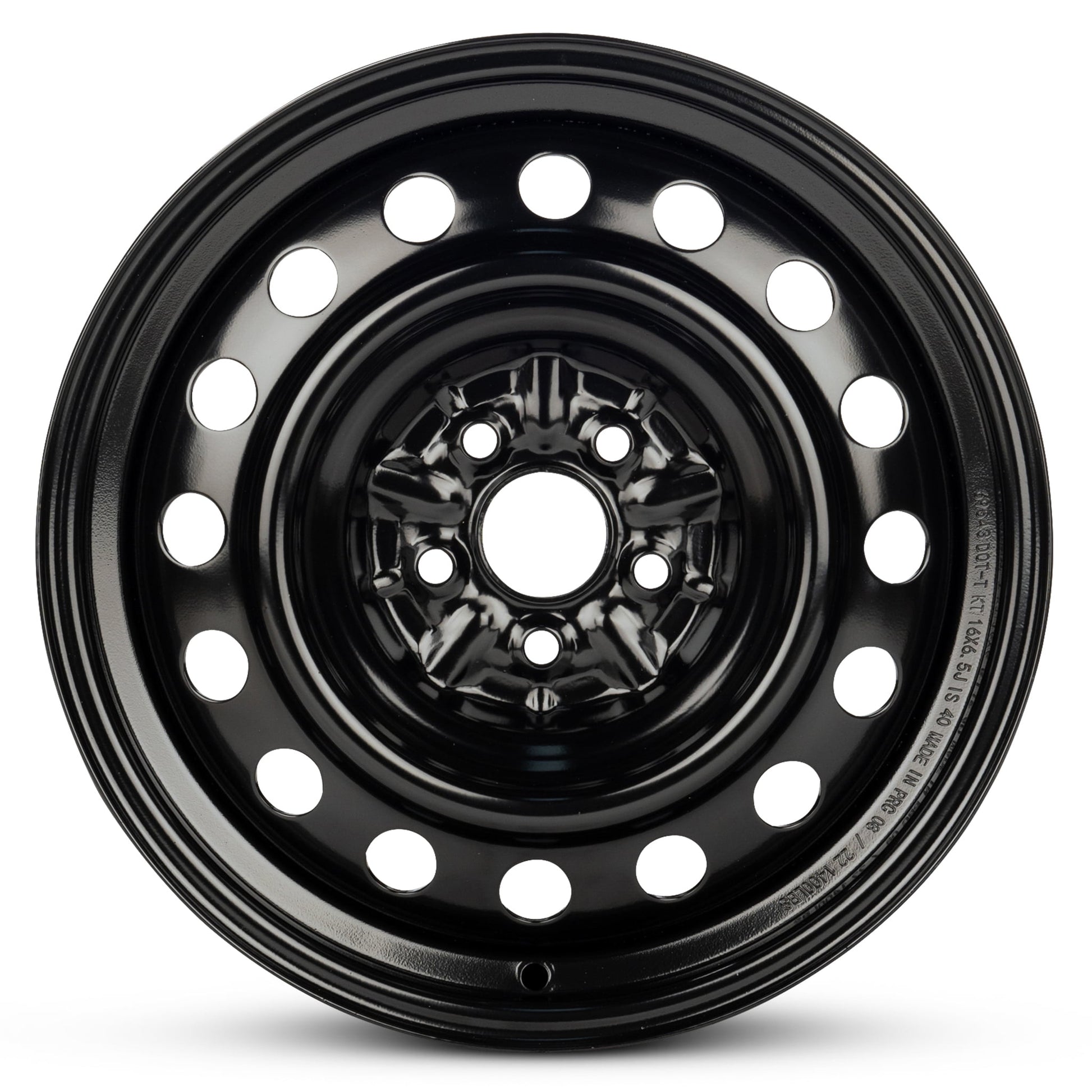 For 2003-2008 Pontiac Vibe 16 Inch Painted Black Rim - OE Direct Replacement - Road Ready Car Wheel