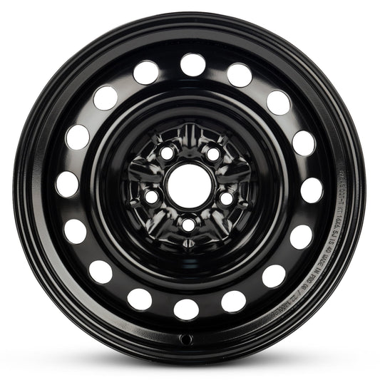 For 2003-2008 Pontiac Vibe 16 Inch Painted Black Rim - OE Direct Replacement - Road Ready Car Wheel