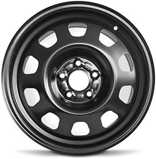 For 2003-2020 Mitsubishi Outlander 17 Inch Painted Black Rim - OE Direct Replacement - Road Ready Car Wheel