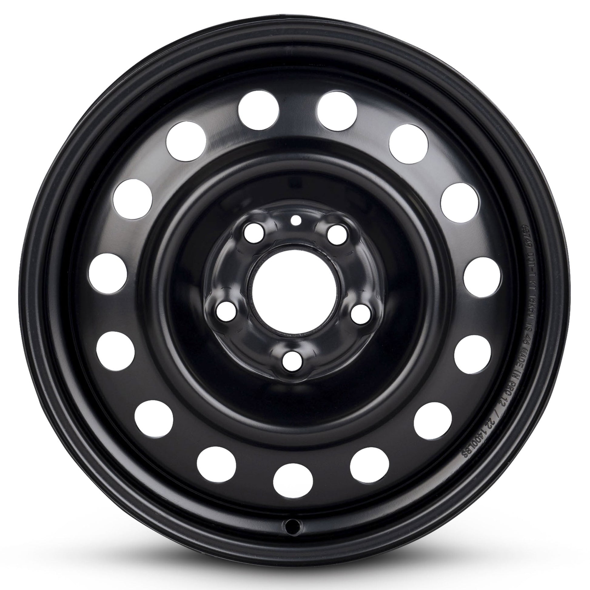 For 2007-2009 Dodge Caliber 16 Inch Painted Black Rim - OE Direct Replacement - Road Ready Car Wheel