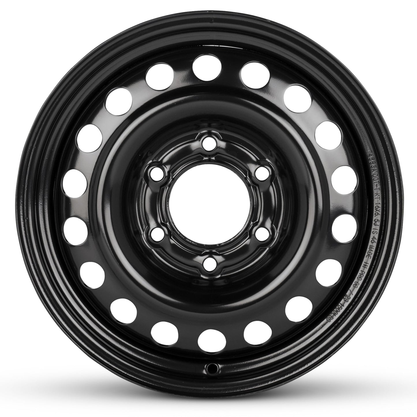 For 2007-2010 Hyundai Entourage 16 Inch Painted Black Rim - OE Direct Replacement - Road Ready Car Wheel