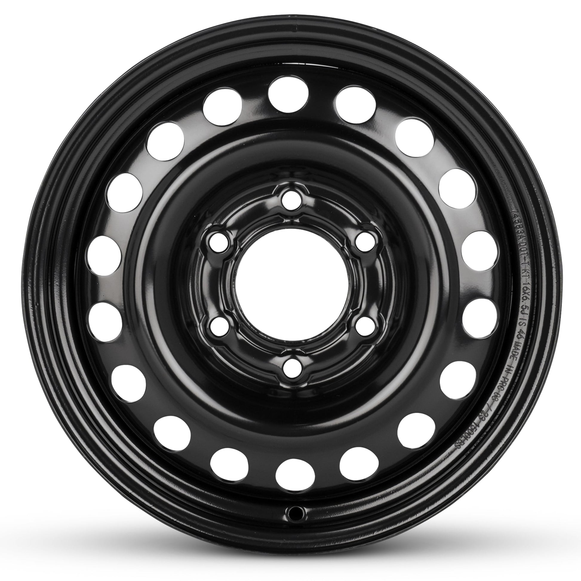 For 2007-2010 Hyundai Entourage 16 Inch Painted Black Rim - OE Direct Replacement - Road Ready Car Wheel