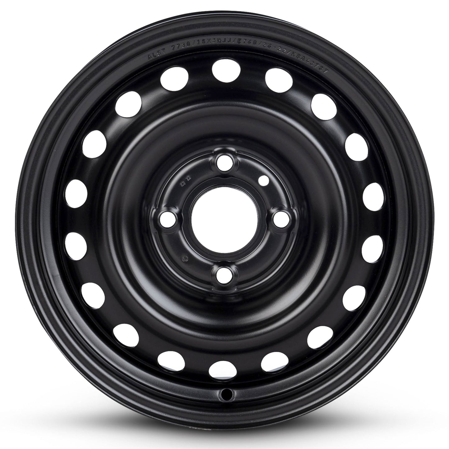 For 2007-2011 Nissan Versa 15 Inch Painted Black Rim - OE Direct Replacement - Road Ready Car Wheel