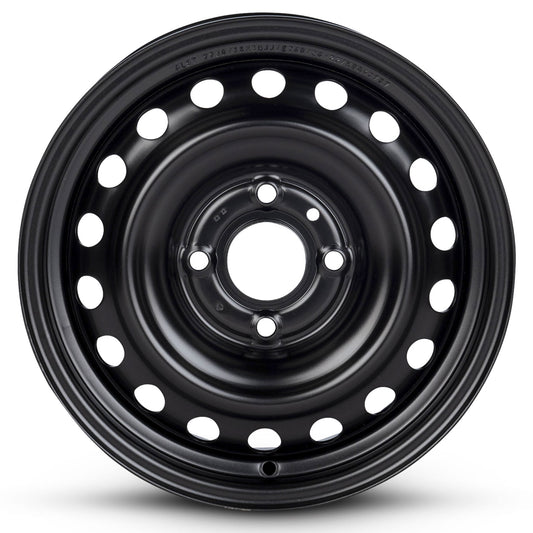 For 2007-2011 Nissan Versa 15 Inch Painted Black Rim - OE Direct Replacement - Road Ready Car Wheel