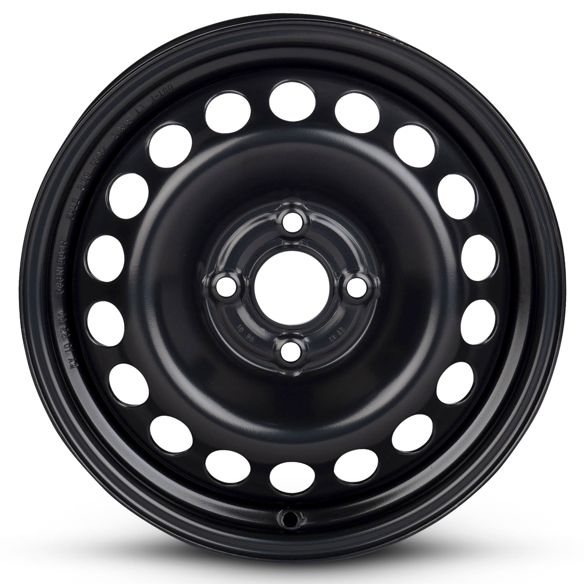 For 2009-2011 Chevrolet Aveo 15 Inch Painted Black Rim - OE Direct Replacement - Road Ready Car Wheel