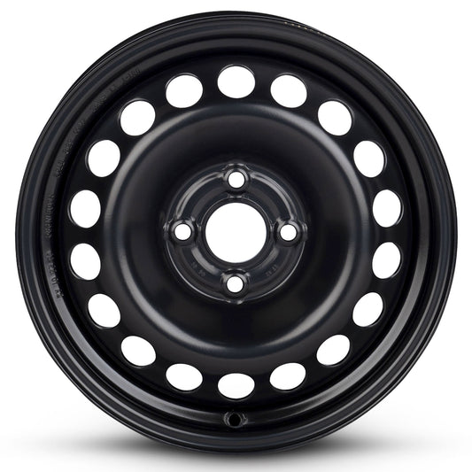 For 2009-2011 Chevrolet Aveo 15 Inch Painted Black Rim - OE Direct Replacement - Road Ready Car Wheel
