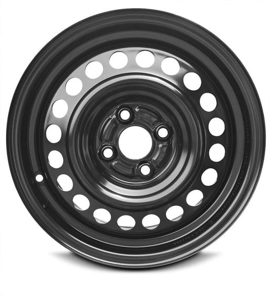 For 2009 Honda Fit 15 Inch Painted Black Rim - OE Direct Replacement - Road Ready Car Wheel