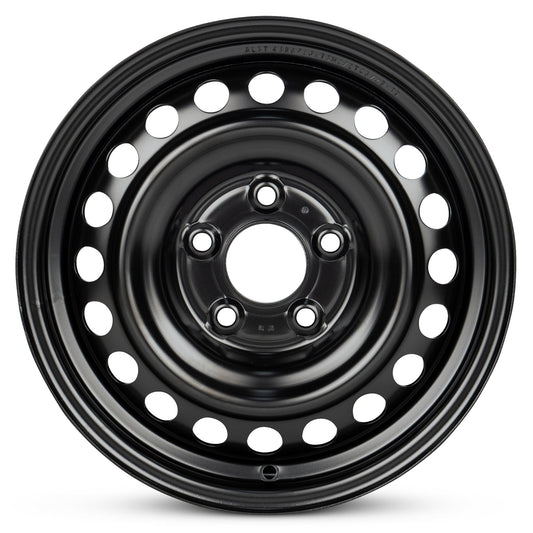 For 2010-2012 Dodge Caliber 15 Inch Painted Black Rim - OE Direct Replacement - Road Ready Car Wheel