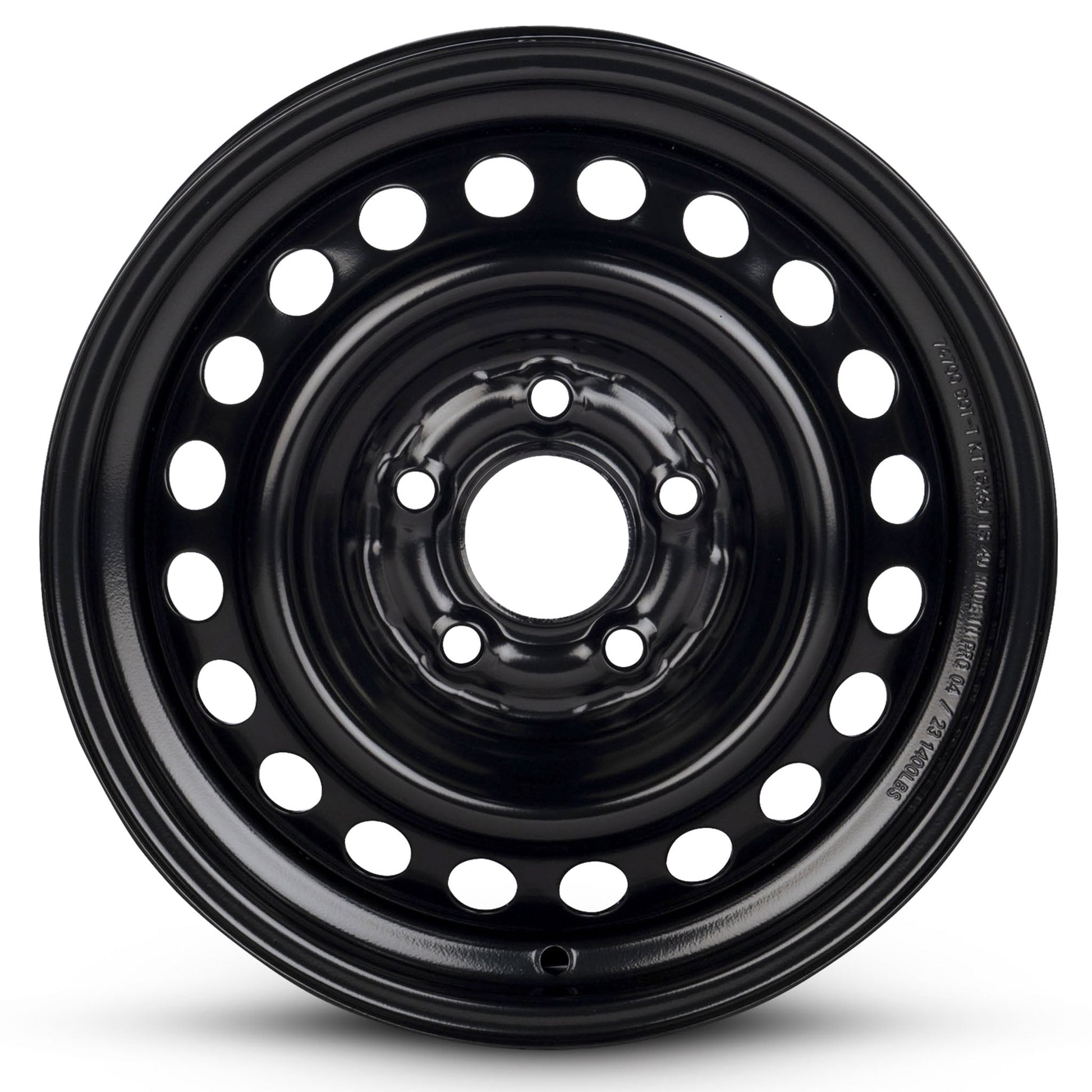 For 2010-2012 Kia Soul 15 Inch Painted Black Rim - OE Direct Replacement - Road Ready Car Wheel