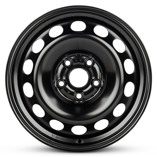 For 2012-2015 Volkswagen Passat 16 Inch Painted Black Rim - OE Direct Replacement - Road Ready Car Wheel