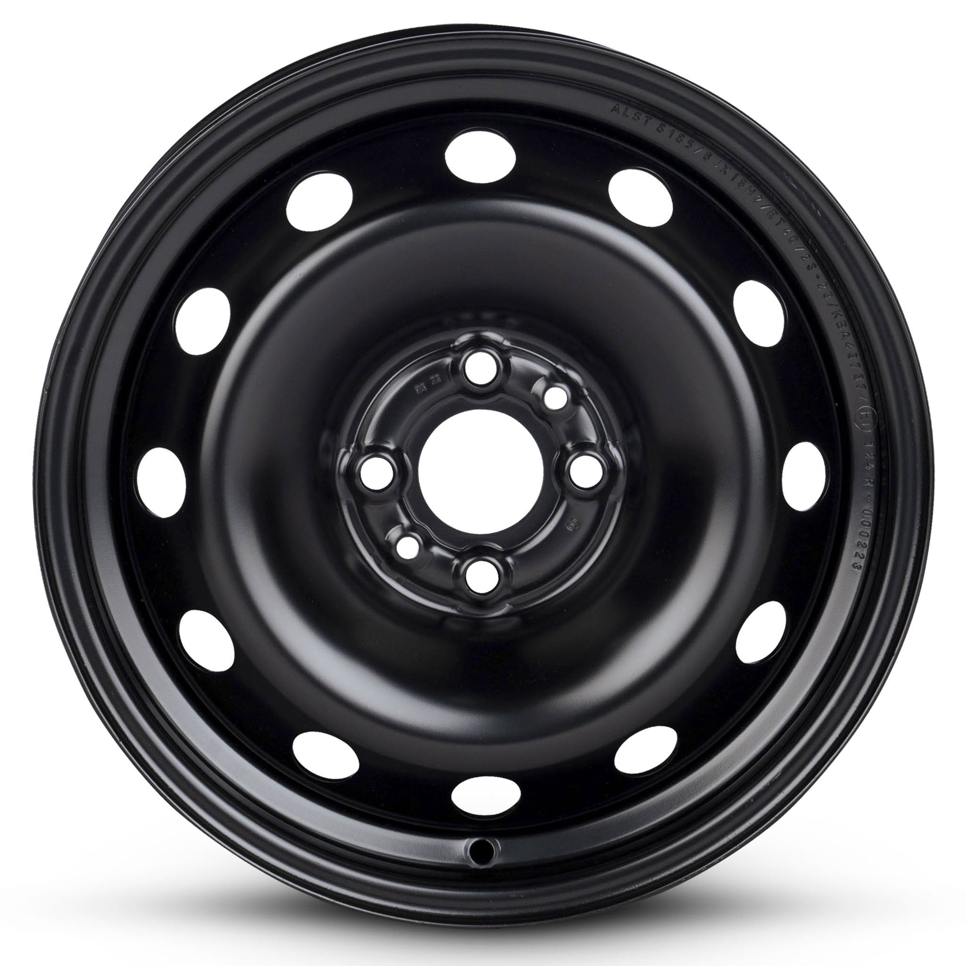 For 2012-2019 Fiat 500 15 Inch Painted Black Rim - OE Direct Replacement - Road Ready Car Wheel