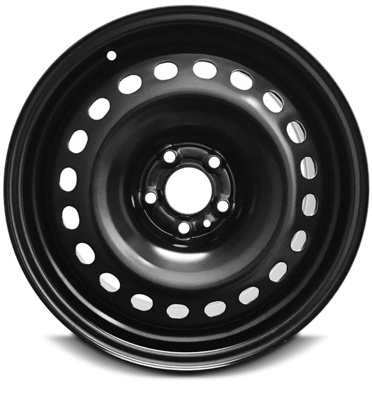 For 2014-2024 Jeep Cherokee 17 Inch Painted Black Rim - OE Direct Replacement - Road Ready Car Wheel