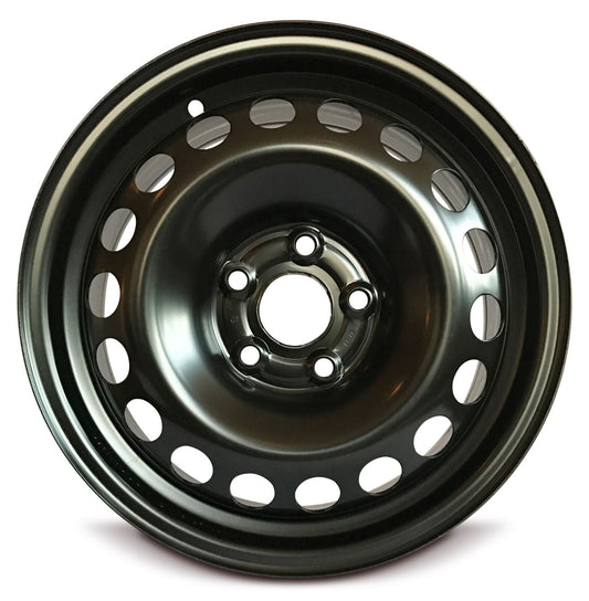For 2015-2019 Volkswagen Golf 15 Inch Painted Black Rim - OE Direct Replacement - Road Ready Car Wheel